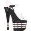 7" Sandals Ellie  709/STACK/BLK