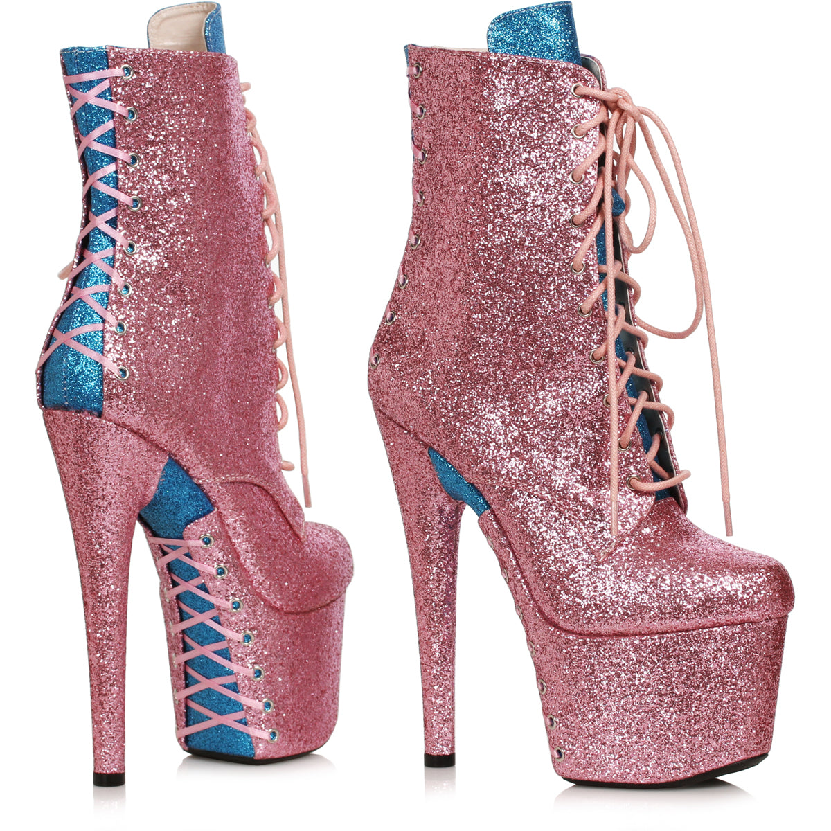 7" Heel Stiletto Ankle Boot With Corset Detail Ellie  709/TERESSA Main image