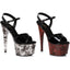 Marble Platform Ankle Strap High Heels Ellie  709/WIDOW
