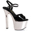 7" HEEL POINTED STILETTO SANDAL Ellie  711/CHRISTY/BLK