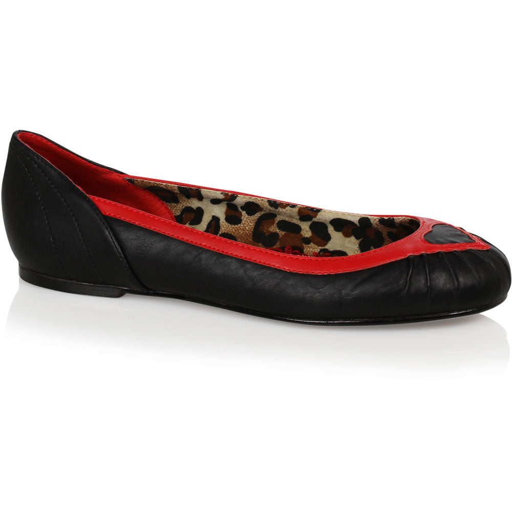 Two Toned Flats Shoes with Heart Secondary image