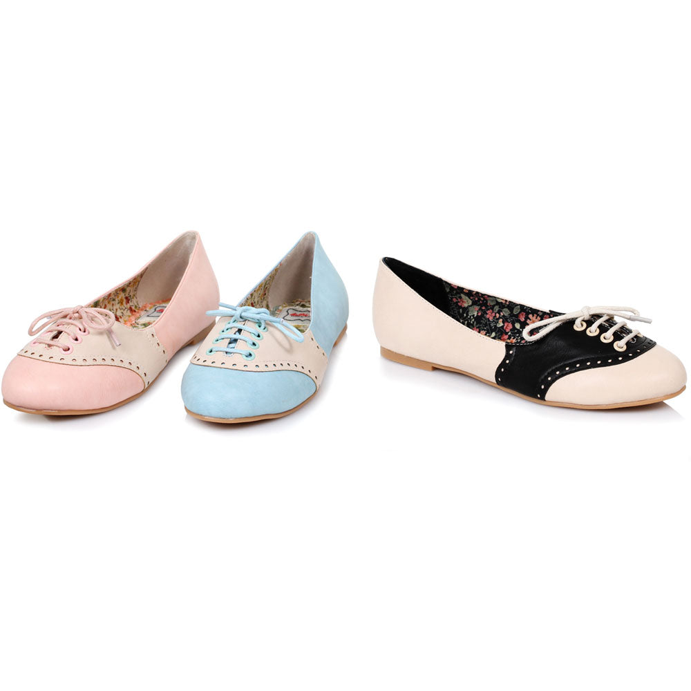 1" Oxford Flat Ellie  BP100/HALLE/PEAC