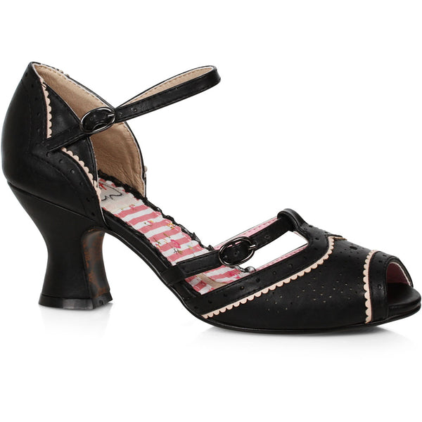 2.5 Two Toned T-strap Peep Toe Shoe Ellie  BP253/NICOLE