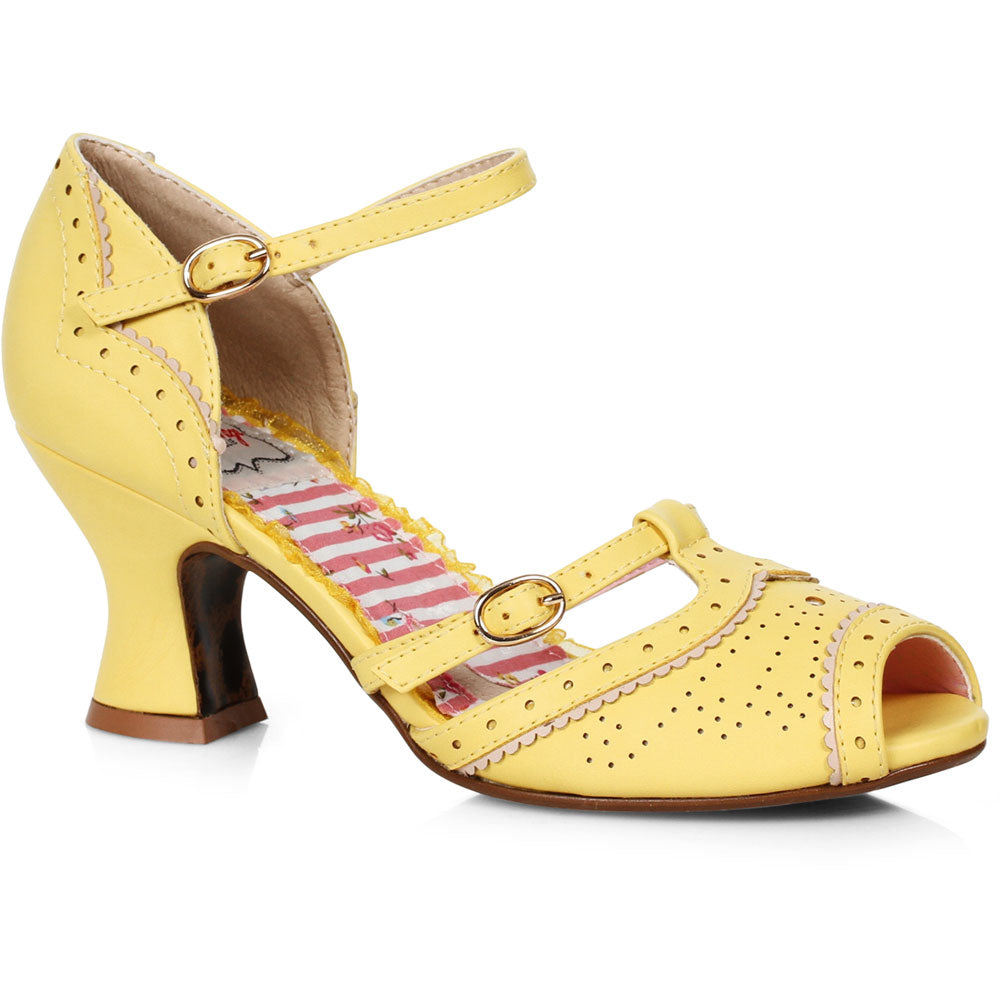 2.5 Two Toned T-strap Peep Toe Shoe Ellie  BP253/NICOLE