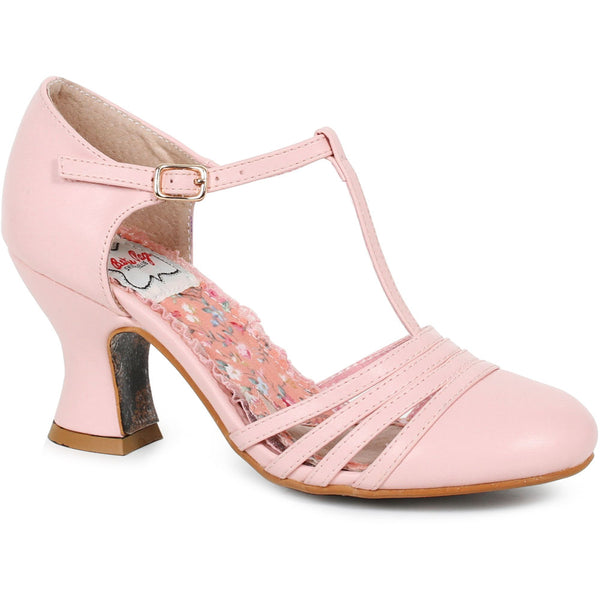2.5" T Strap Heel Ellie  BP254/LUCY/PNK