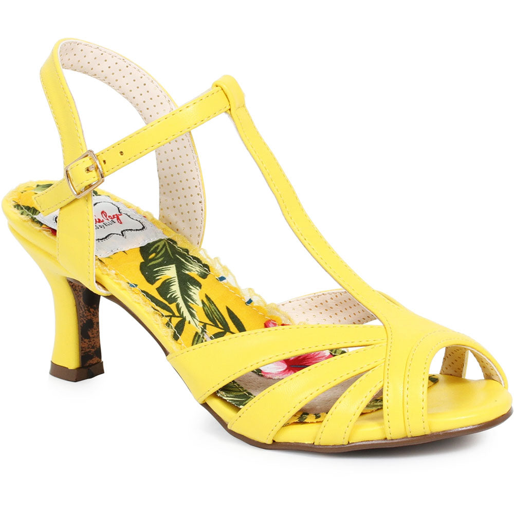 3" Peep Toe T Strap Sandal Ellie  BP300/LAYLA/YELL