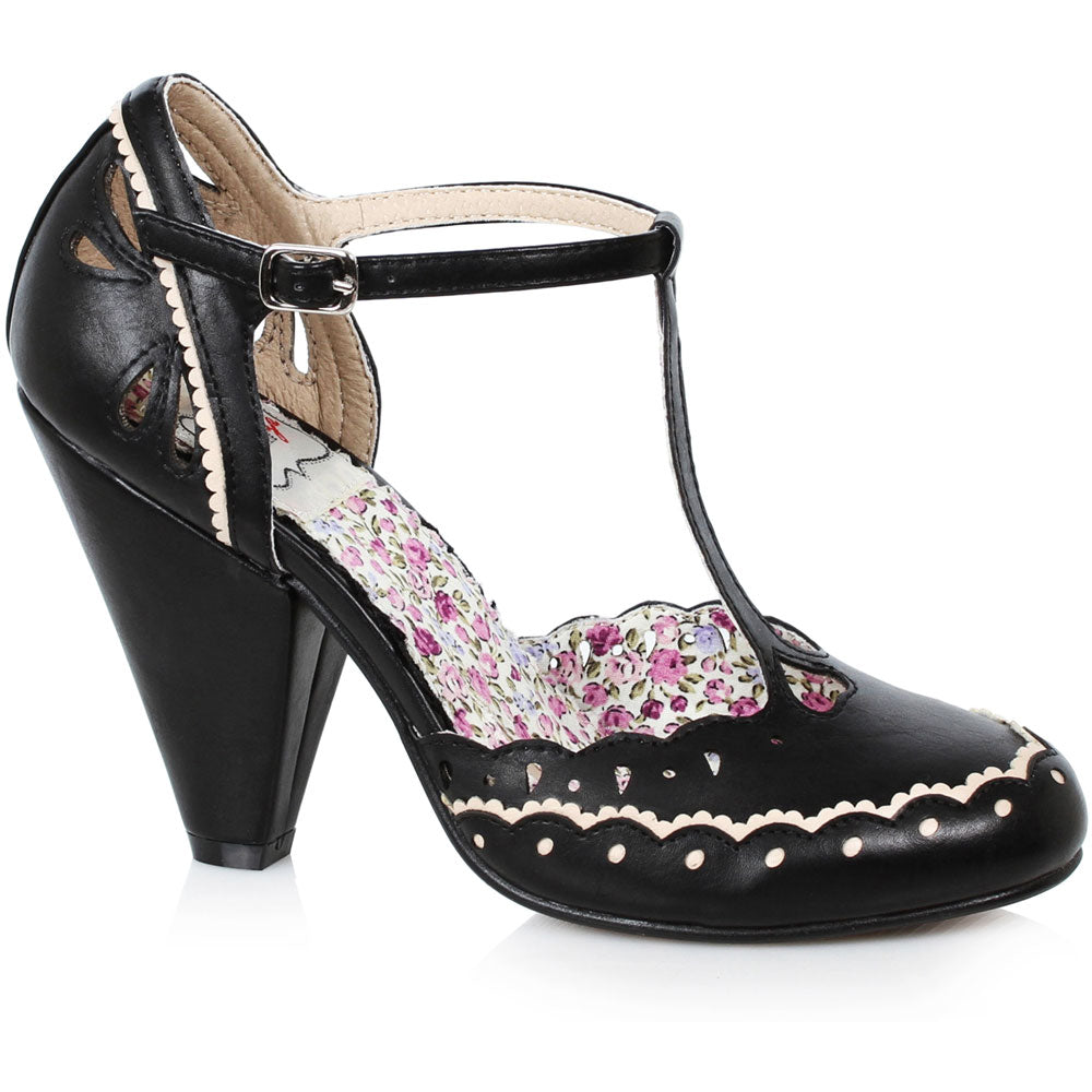 4 T-Strap Shoe With Detail Ellie  BP403/BIRDIE/BLK Main image