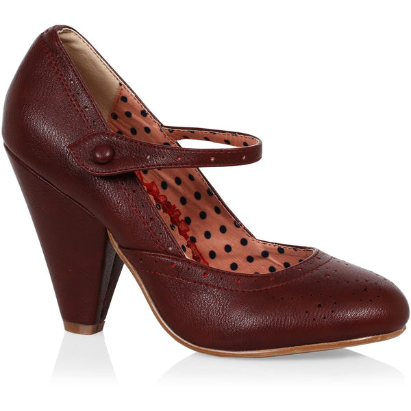4" Cone Heel Maryjane Shoes Ellie Bettie Page BP403-ELANOR