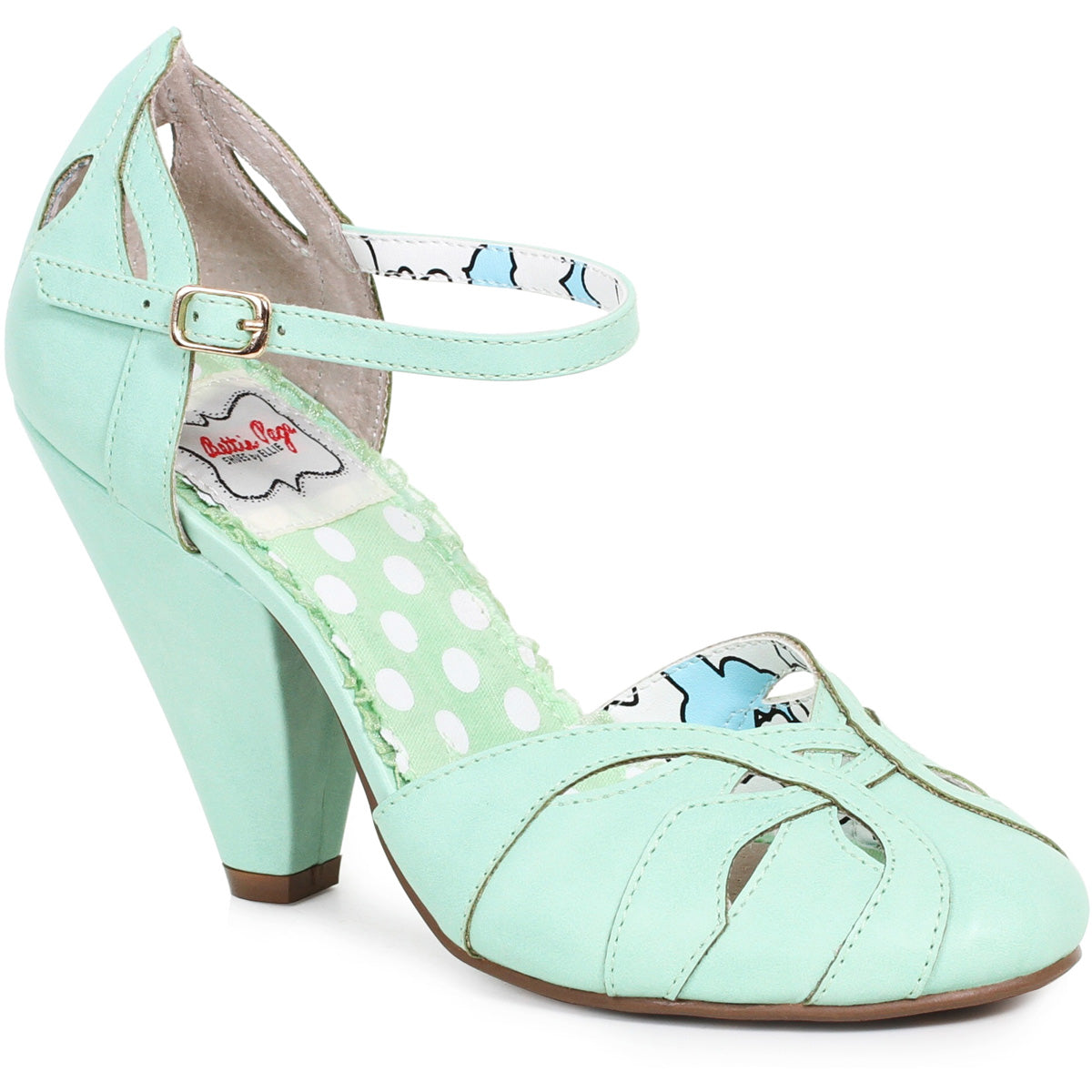 4" Ankle Strap Pump Ellie  BP403/SALLY/MINT