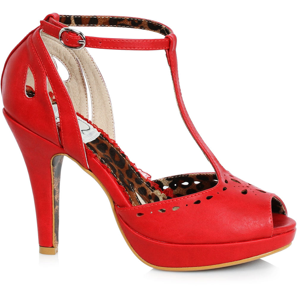 4 T-Strap Peep Toe Ellie  BP412/WILLIE/RED Main image