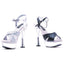 Clear Platform Glitter Strap Sandals Ellie  C/JANIE
