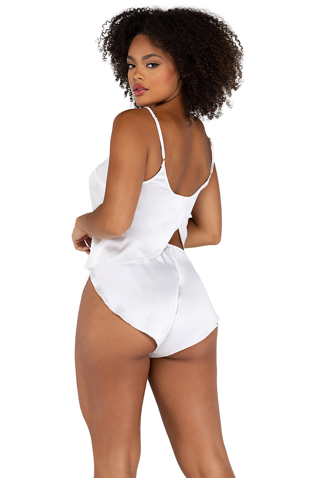 2Pc Soft Satin Tulip Short Set Roma  LI505