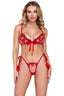 Rouge Bow 2-Piece Pom-Pom Set Roma  LI639