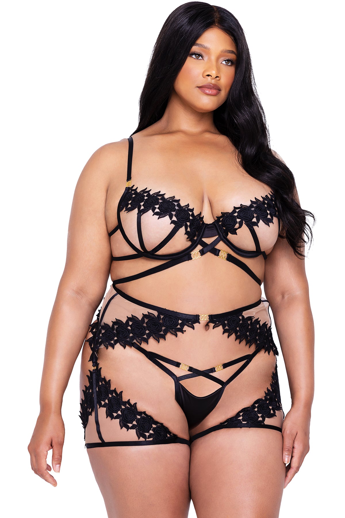 Ebony Rose 3-Piece Chaps Set Roma  LI647Q Main image