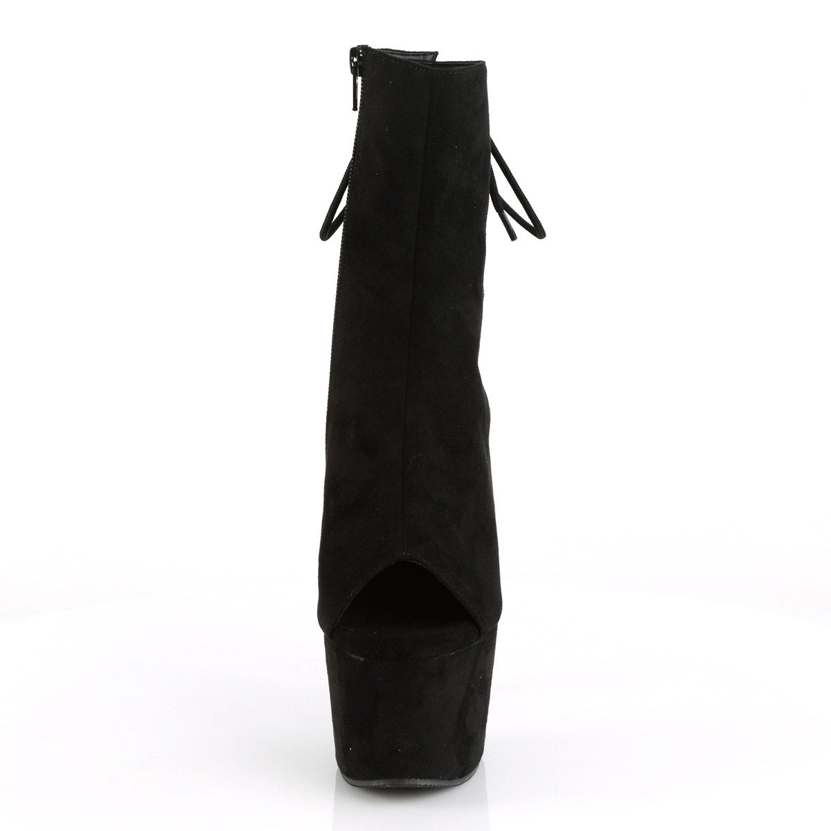 7" Heel, 2 3/4" PF Open Toe/Heel Ankle Boot, Side Zip Pleaser Pleaser ADORE/1018FS