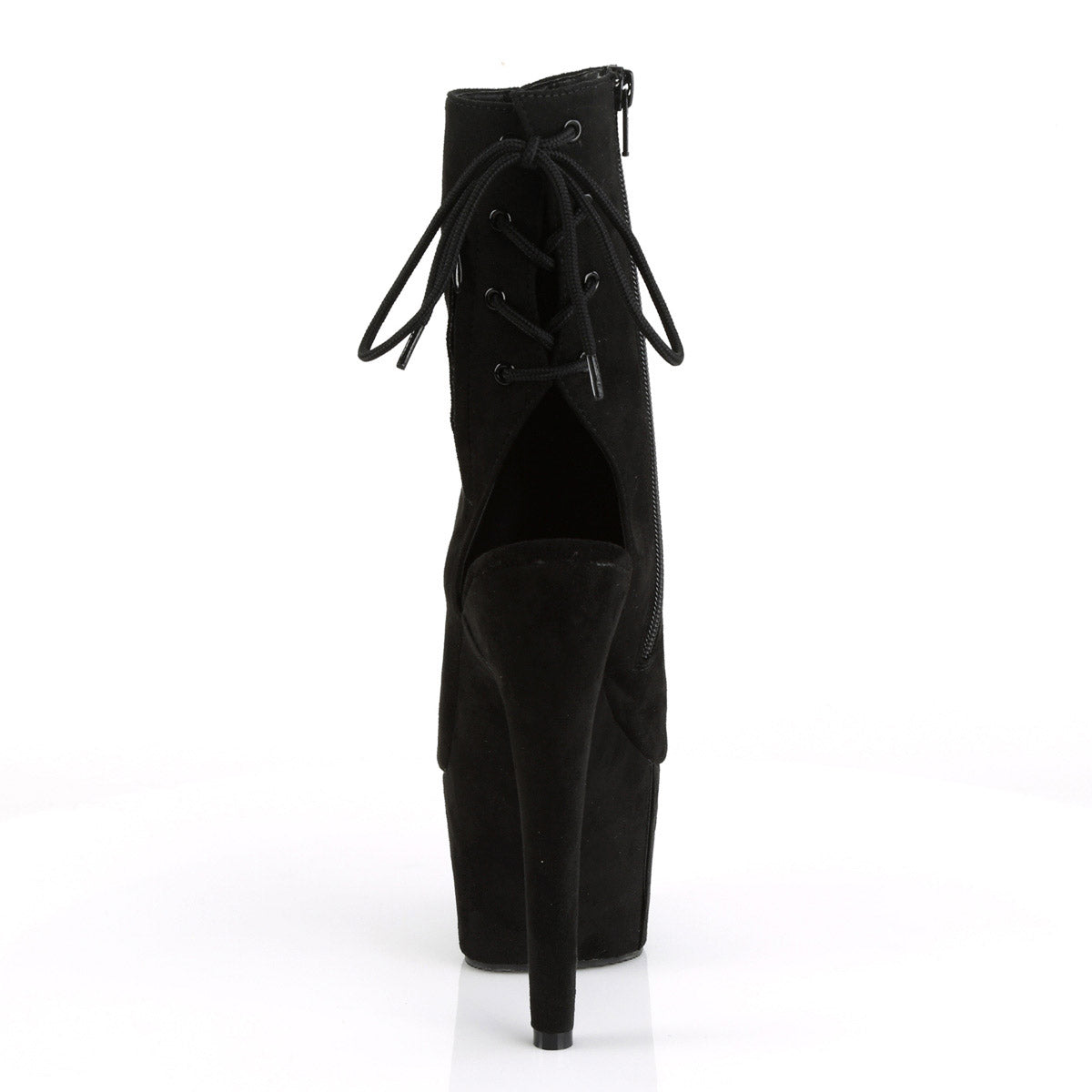 7" Heel, 2 3/4" PF Open Toe/Heel Ankle Boot, Side Zip Pleaser Pleaser ADORE/1018FS