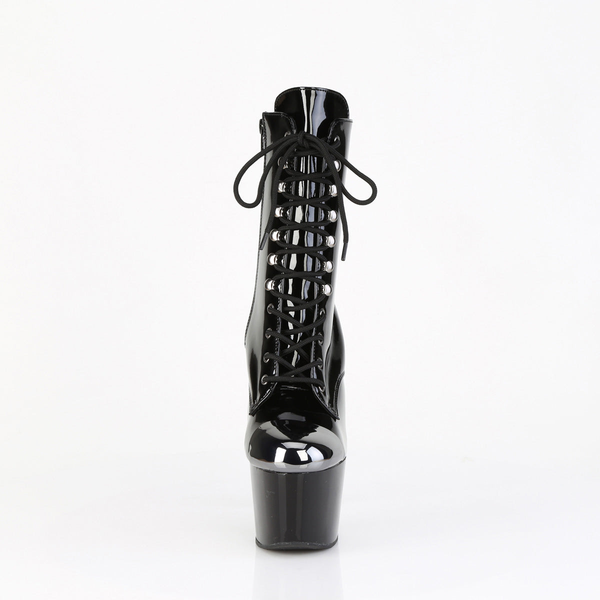 7" Heel, 2 3/4" Pf External Steel Cap Ankle Boot, Side Zip Pleaser Pleaser ADORE/1020ESC