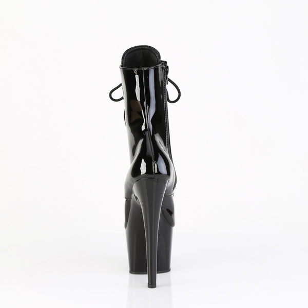 7" Heel, 2 3/4" Pf External Steel Cap Ankle Boot, Side Zip Pleaser Pleaser ADORE/1020ESC