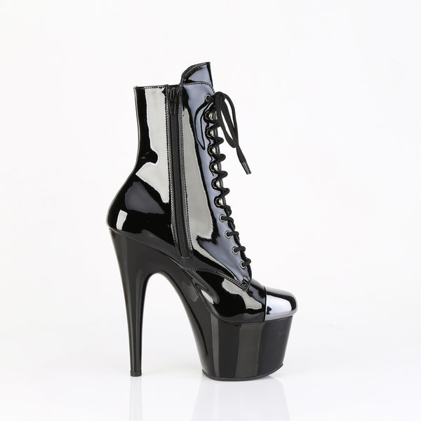 7" Heel, 2 3/4" Pf External Steel Cap Ankle Boot, Side Zip Pleaser Pleaser ADORE/1020ESC