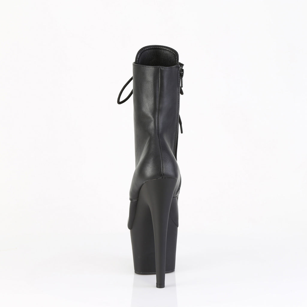 7" Heel, 2 3/4" Pf External Steel Cap Ankle Boot, Side Zip Pleaser Pleaser ADORE/1020ESC