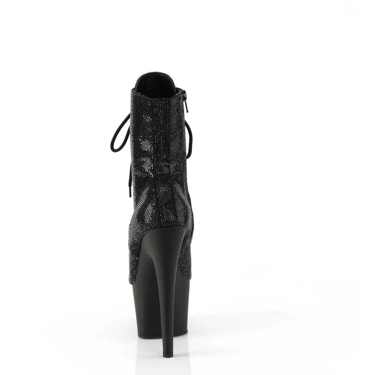 7" Heel , 2 3/4" Pf Rs Embellished Ankle Boot, Side Zip Pleaser Pleaser ADORE/1020RS
