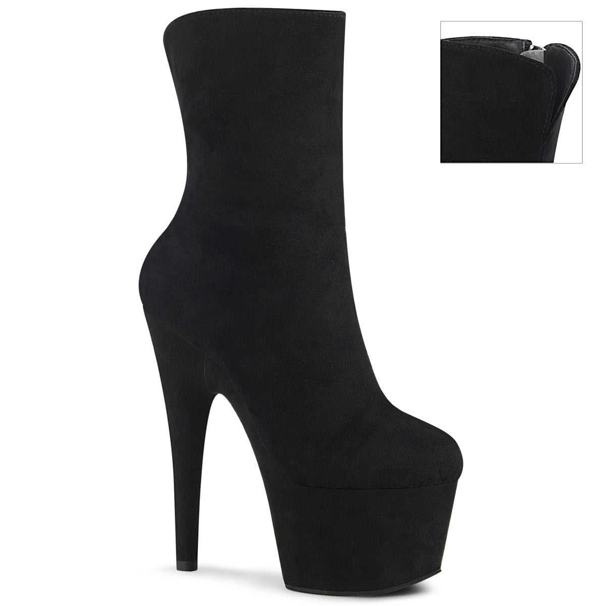 7" Heel, 2" PF Ankle Boot, Inside Zip Pleaser Pleaser ADORE/1042 Main image