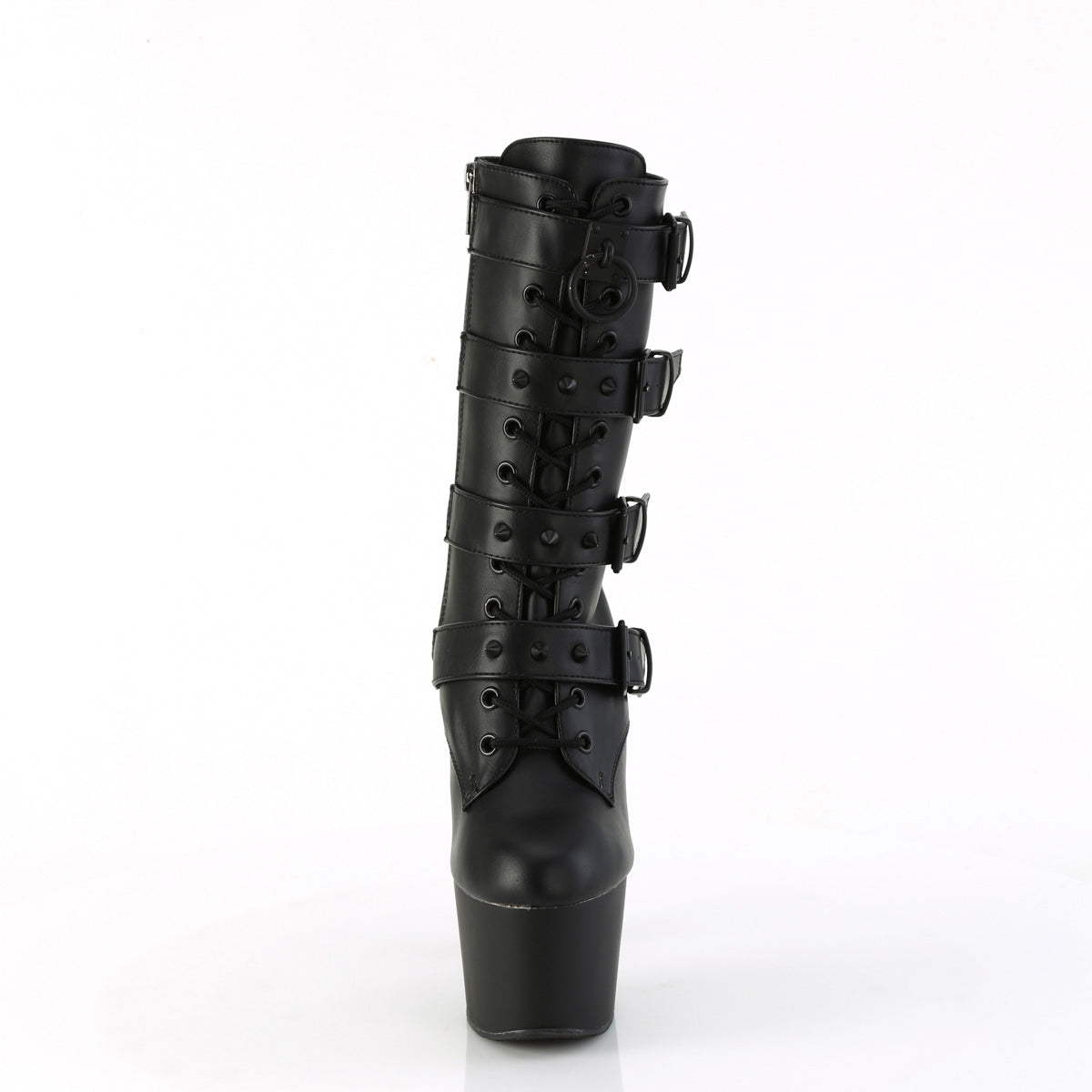 7" Heel, 2 3/4" Pf Lace-Up Front Ankle Boot, Side Zip Secondary image