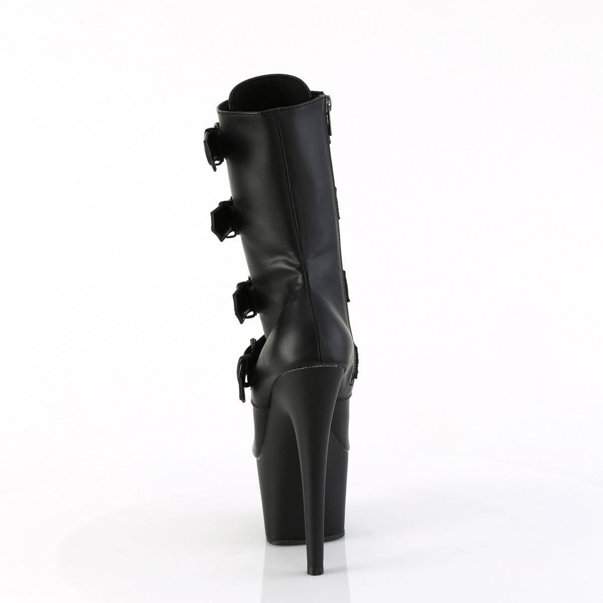 7" Heel, 2 3/4" Pf Lace-Up Front Ankle Boot, Side Zip Pleaser Pleaser ADORE/1046
