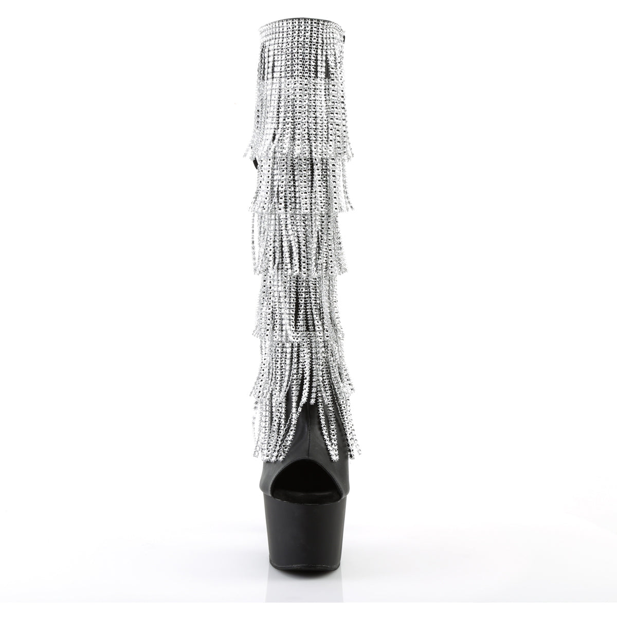 7" Lace-Up Stretch PF Knee Boot, Side Zip Secondary image