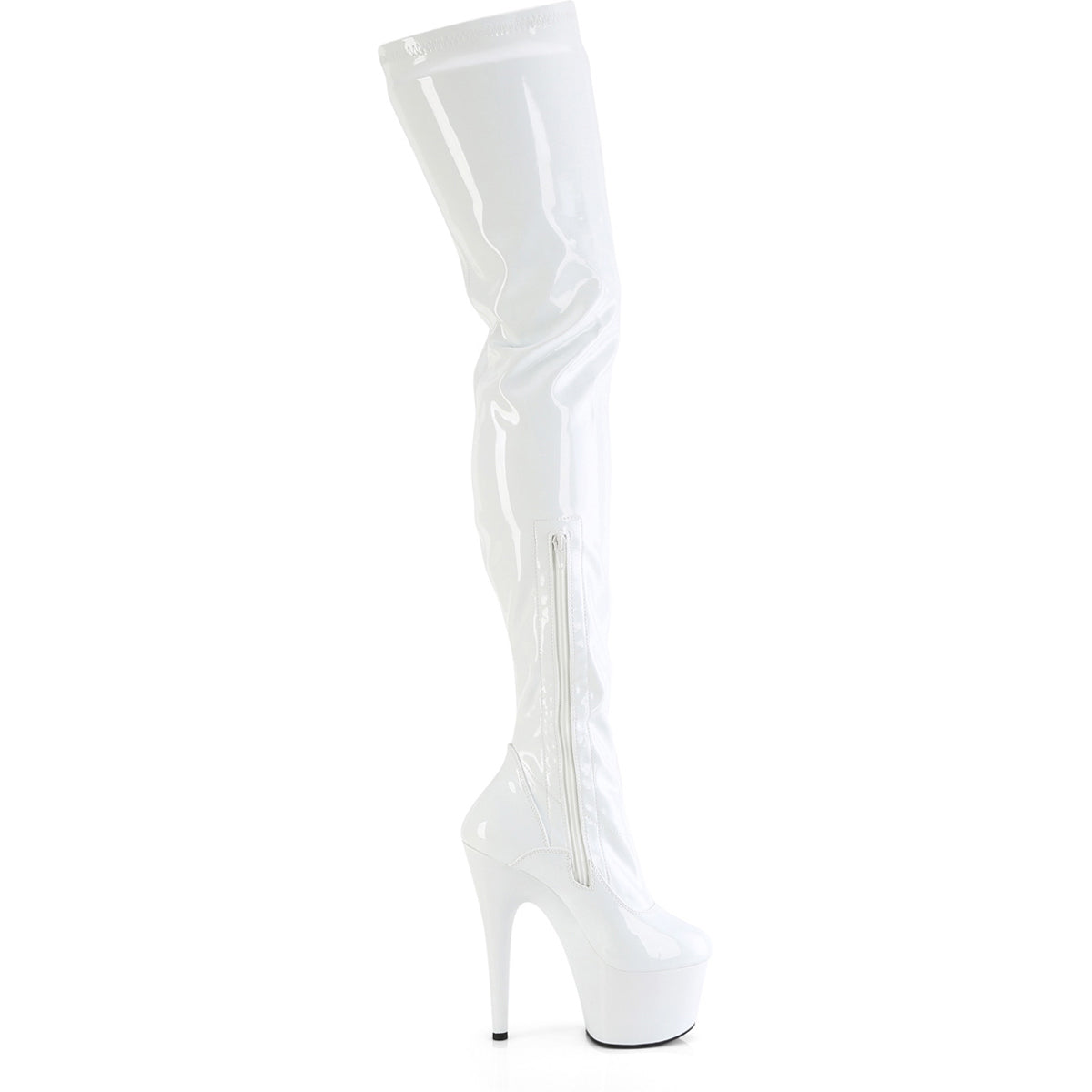 7" Heel, 2 3/4" Pf Stretch Crotch Boot, Side Zip Pleaser Pleaser ADORE/4000