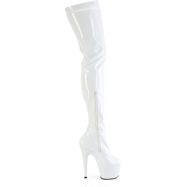 7" Heel, 2 3/4" Pf Stretch Crotch Boot, Side Zip Pleaser Pleaser ADORE/4000
