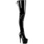 7" Heel, 2 3/4" Pf Lace Back Stretch Crotch Boot, Side Zip Pleaser Pleaser ADORE/4000SLT