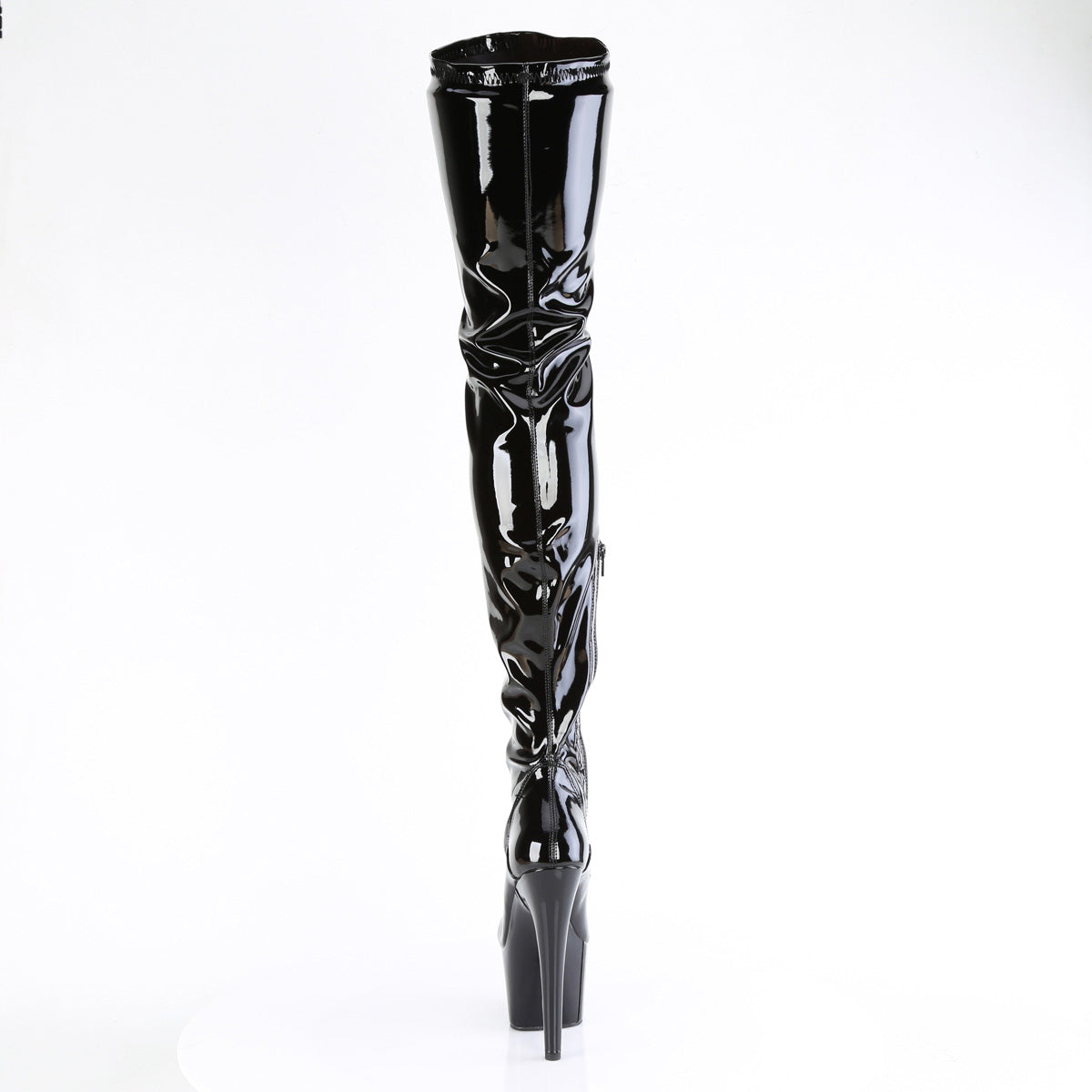 7" Heel, 2 3/4" Pf Stretch Crotch Boot, 1/2 Inner Side Zip Pleaser Pleaser ADORE/4001WR