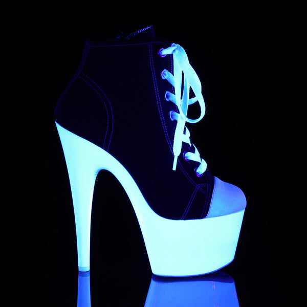 7" Heel, 2 3/4" PF Sneaker, Side Zip Pleaser Pleaser ADORE/700SK/02