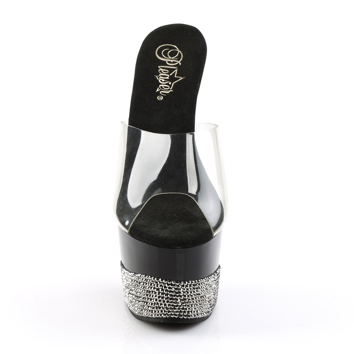 Pleaser Adore-701-3 7" Heel, 2.75" Platform Rhinestone Slide Secondary image