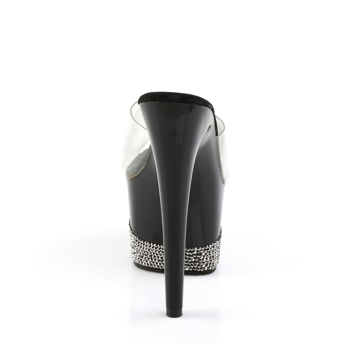 Sexy Rhinestone Stiletto Platforms Slip On Mules High Heels Shoes Pleaser Pleaser ADORE/701/3