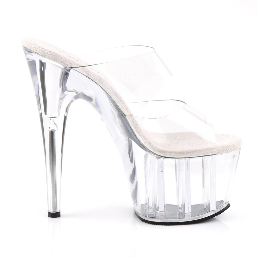 Sexy Double Strap Platform Stiletto Mule Stripper High Heels Shoes Pleaser Pleaser ADORE/702