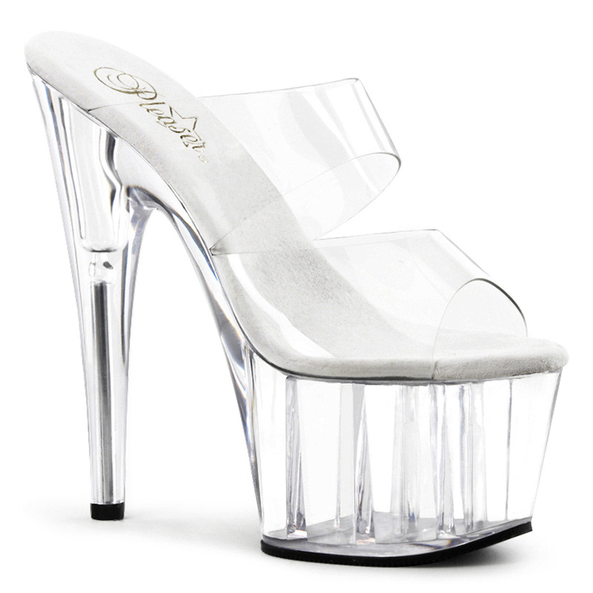 Sexy Double Strap Platform Stiletto Mule Stripper High Heels Shoes Pleaser Pleaser ADORE/702