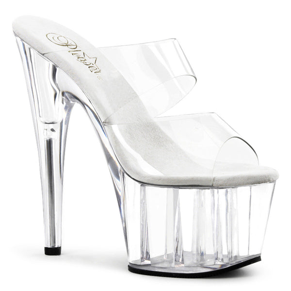 Sexy Double Strap Platform Stiletto Mule Stripper High Heels Shoes Pleaser Pleaser ADORE/702