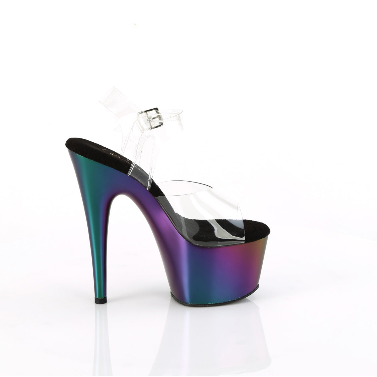 7" Heel, 2 3/4" Pf Ankle Strap Sandal Pleaser Pleaser ADORE/708MCH
