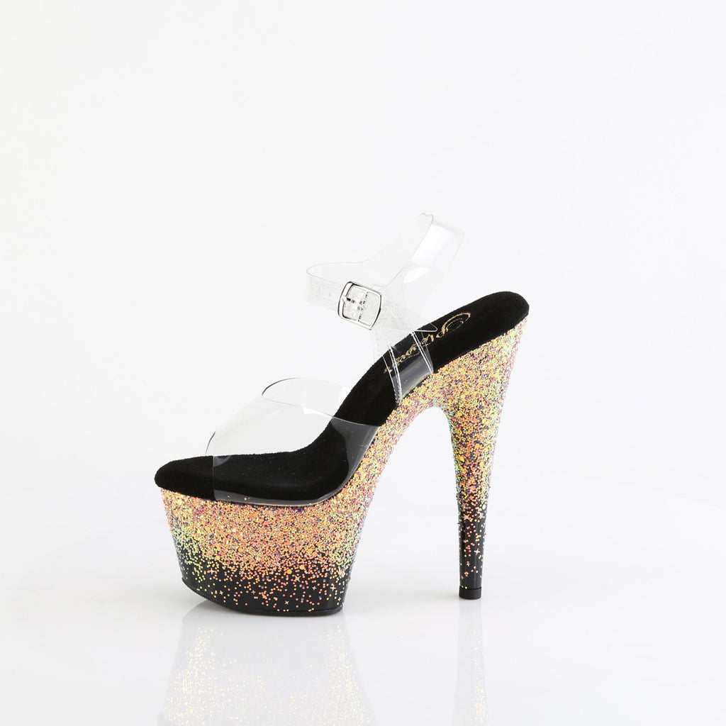 7" Heel, 2 3/4" Pf Ankle Strap Sandal Pleaser Pleaser ADORE/708SS