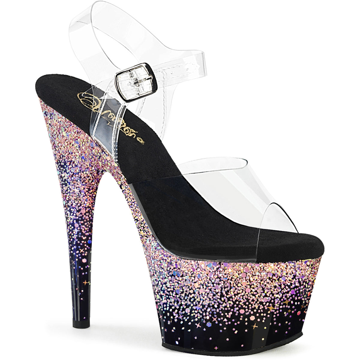 7" Heel, 2 3/4" Pf Ankle Strap Sandal Pleaser Pleaser ADORE/708SS