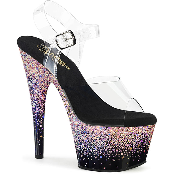 7" Heel, 2 3/4" Pf Ankle Strap Sandal Pleaser Pleaser ADORE/708SS