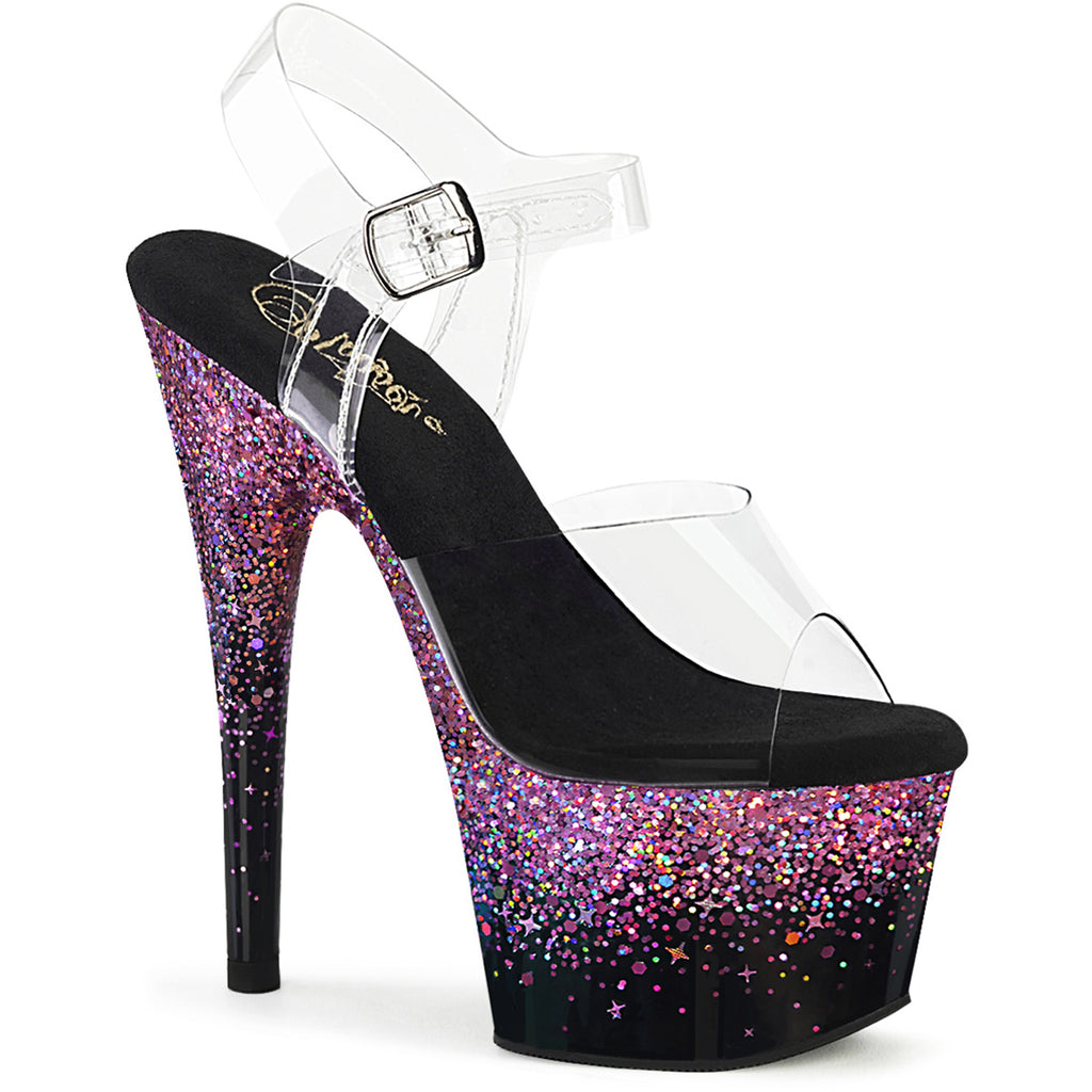 7" Heel, 2 3/4" Pf Ankle Strap Sandal Pleaser Pleaser ADORE/708SS