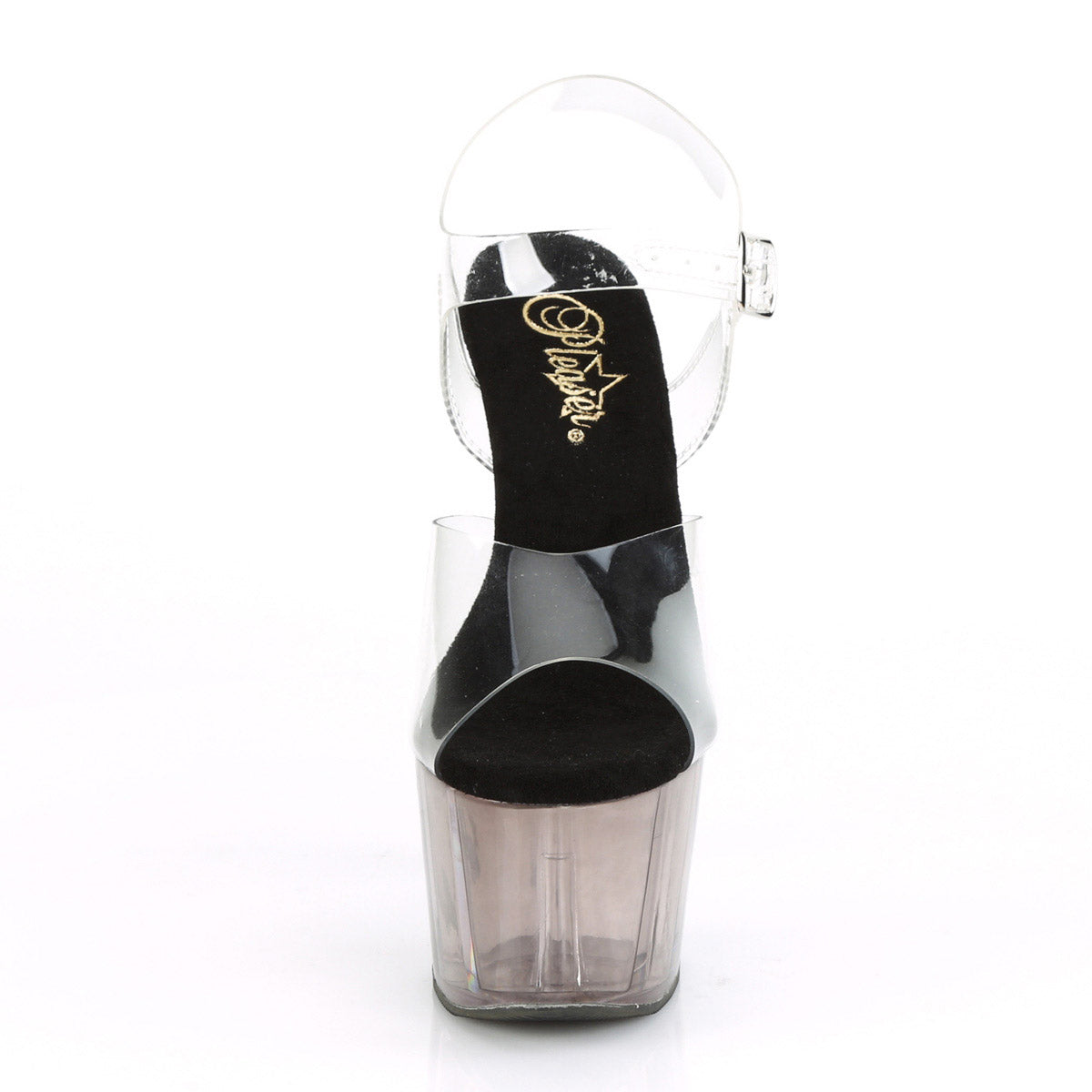 7" Heel, 2 3/4" Tinted Pf Ankle Strap Sandal Pleaser Pleaser ADORE/708T
