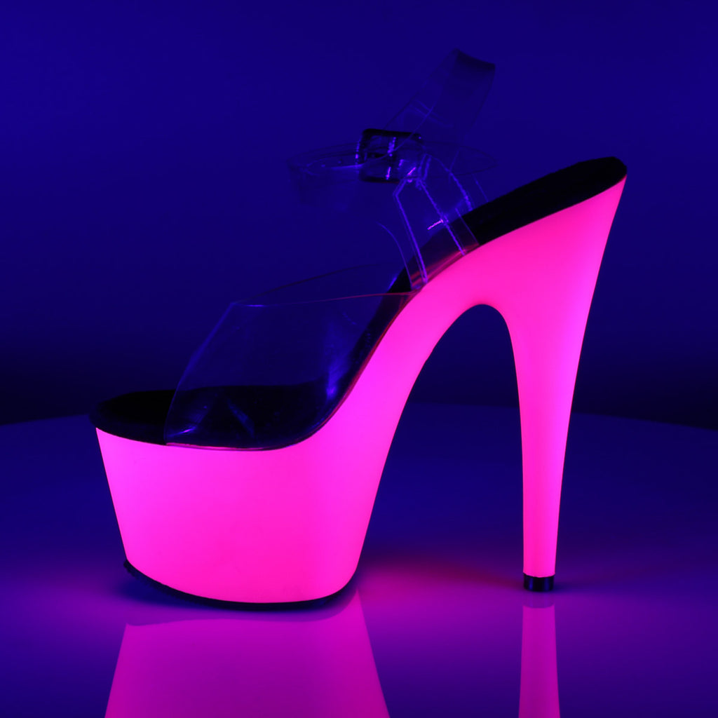 Sexy Neon Platform Stiletto Ankle Strap Sandal High Heels Shoes Pleaser Pleaser ADORE/708UV