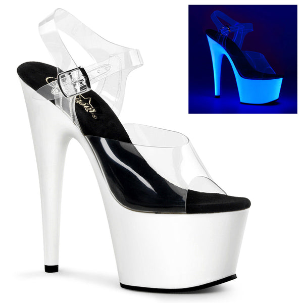Sexy Neon Platform Stiletto Ankle Strap Sandal High Heels Shoes Pleaser Pleaser ADORE/708UV