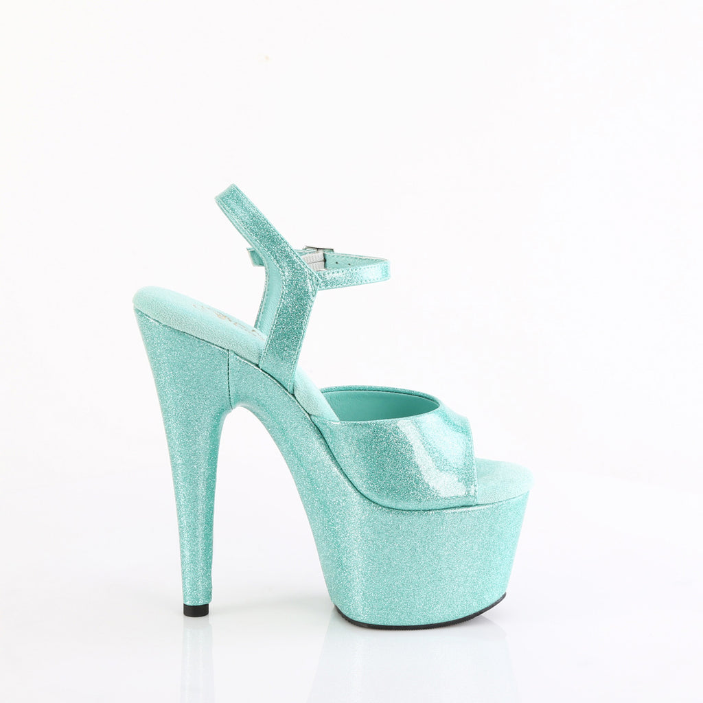7" Heel, 2 3/4" Pf Ankle Strap Sandal Pleaser Pleaser ADORE/709GP