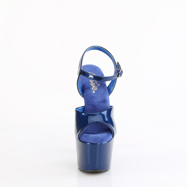 7" Heel, 2 3/4" Pf Ankle Strap Sandal Pleaser Pleaser ADORE/709GP