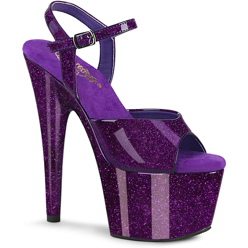 7" Heel, 2 3/4" Pf Ankle Strap Sandal Pleaser Pleaser ADORE/709GP